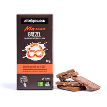 Carica l'immagine nel visualizzatore di Gallery, Cioccolato Mascao al latte con Brezel - bio - 80g
