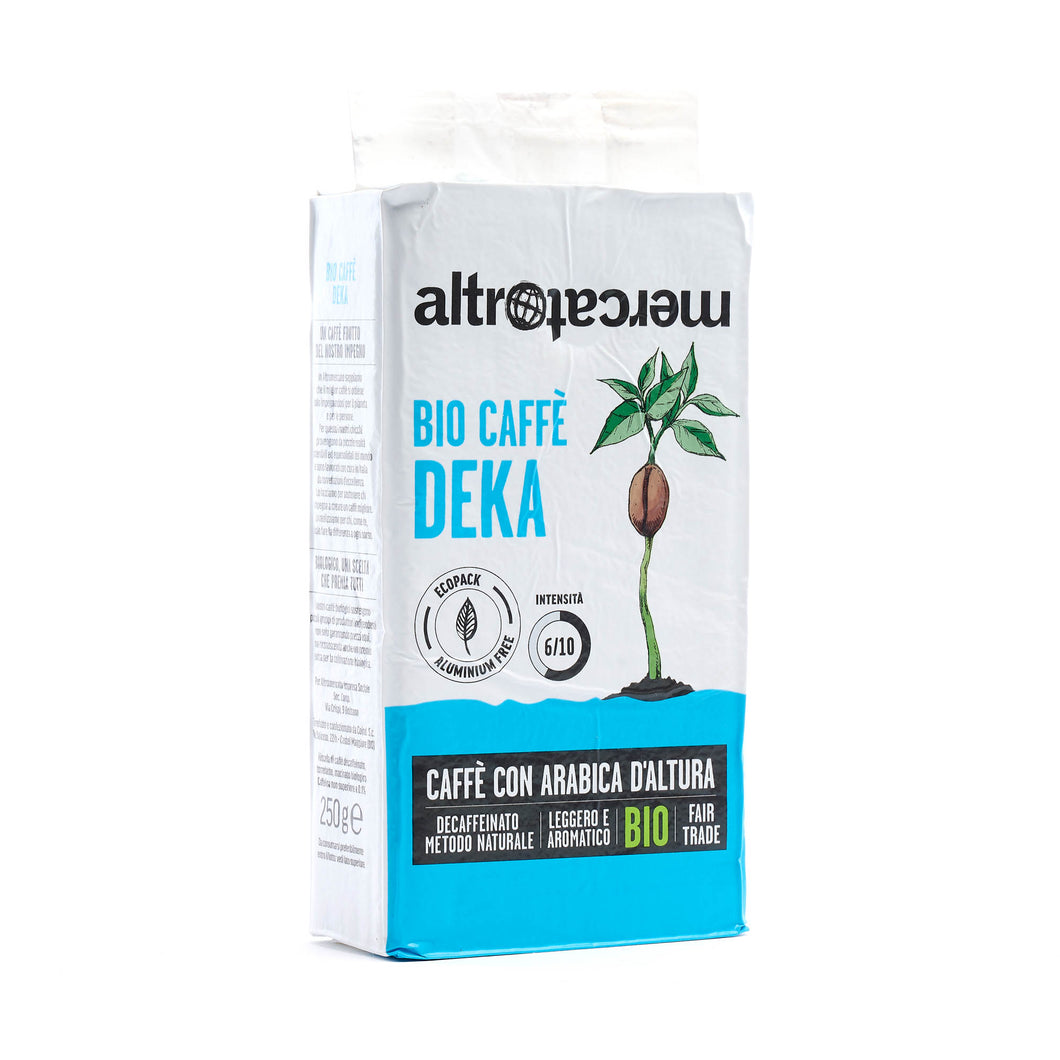 Caffè 100% arabica decaffeinato Biodeka - macinato moka - bio - 250g