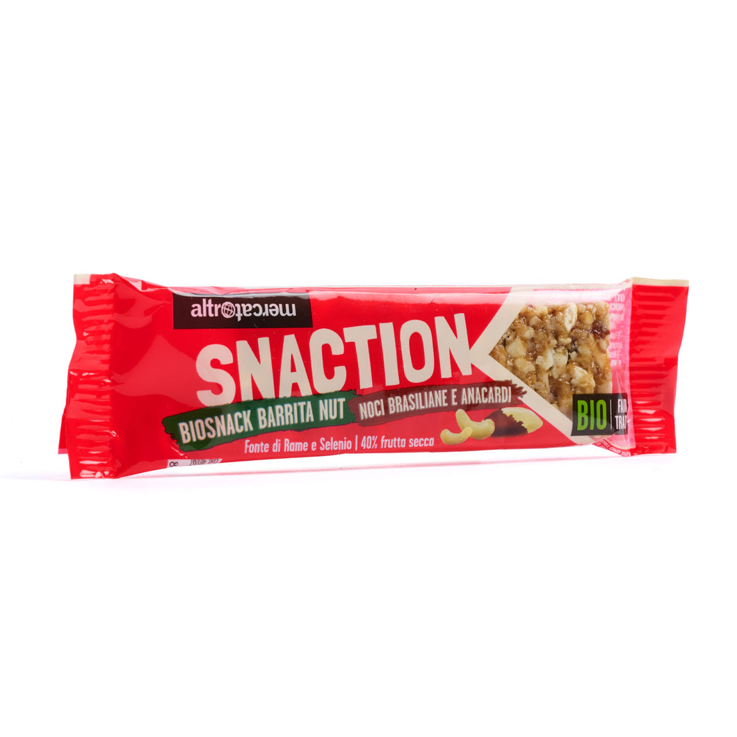 Barretta Barrita nut con noci brasiliane e anacardi - Bio | 25 g