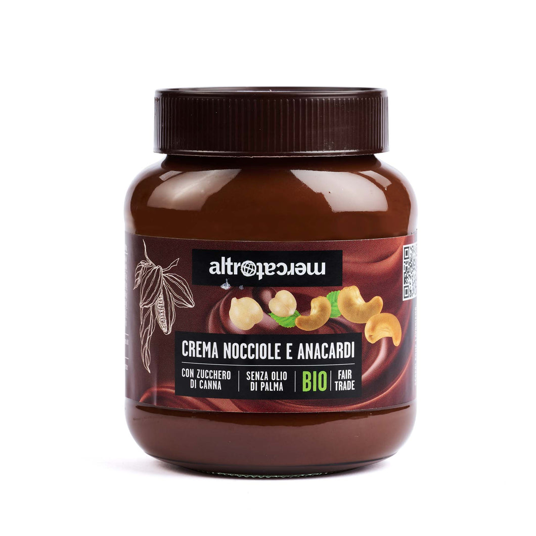 Crema al cacao con nocciole e anacardi – bio - 350g