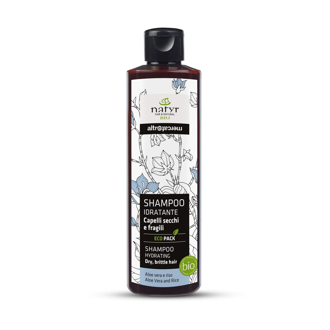 Shampoo idratante - Aloe e riso - Capelli secchi e fragili - bio