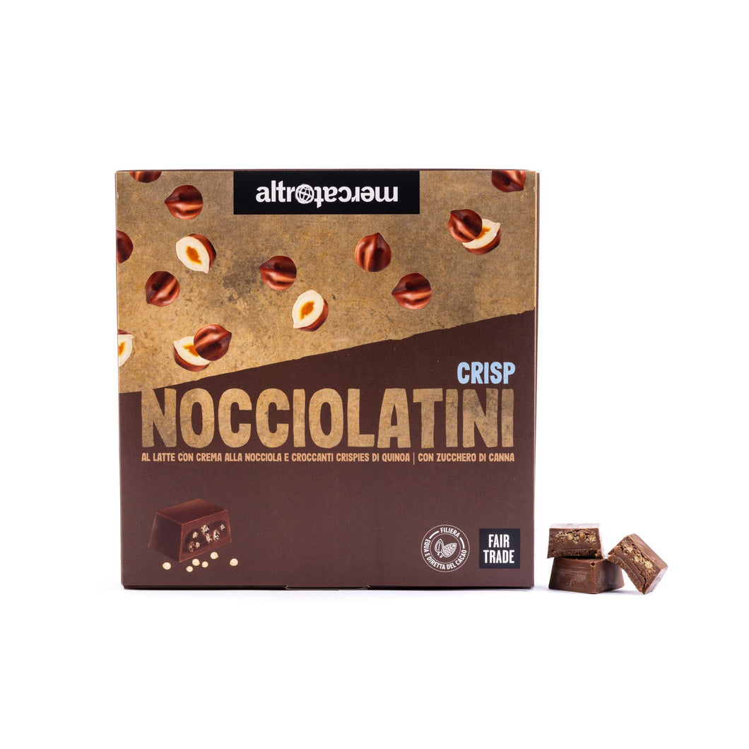 Nocciolatini crisp - cioccolatini ripieni alla nocciola - 250 g