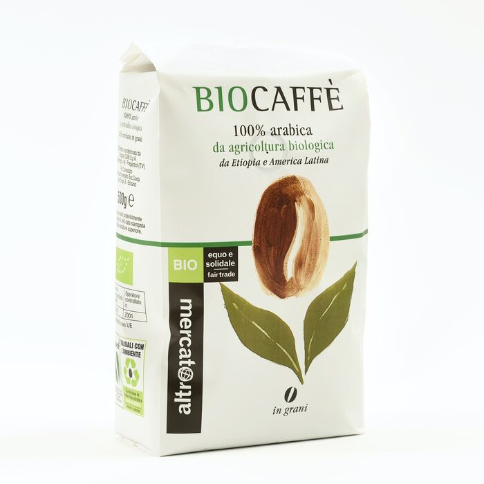 Caffè 100% arabica Biocaffè - in grani - bio - 500g