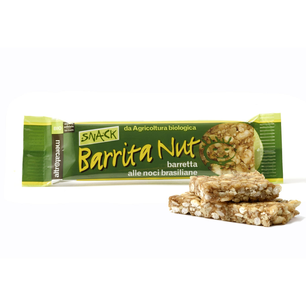 Barretta Barrita nut con noci brasiliane e anacardi - Bio | 25 g