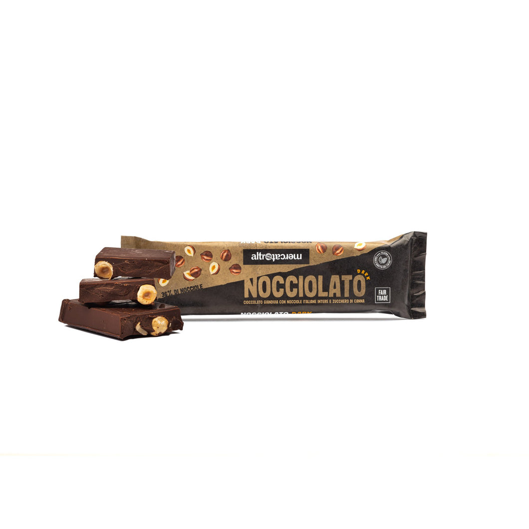 Cioccolato Nocciolato dark gianduia e nocciole intere | 125 g